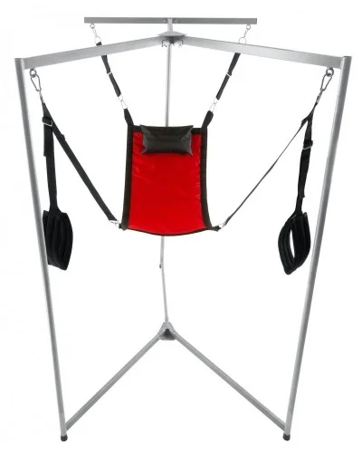 Kit Sling Tissu Rectangle Rouge Armature Grise sextoys et accessoires sur La Boutique du Hard