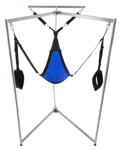 Kit Sling Tissu Triangle Bleu Armature Grise sextoys et accessoires sur La Boutique du Hard