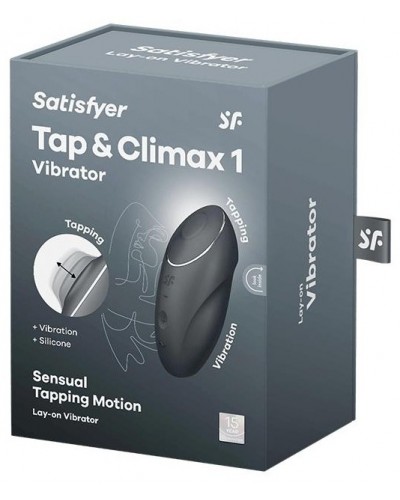 Stimulateur de Clitoris Tap & Climax 1 Noir sextoys et accessoires sur La Boutique du Hard