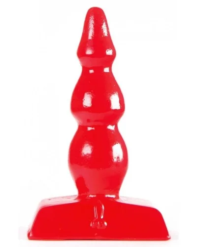 Plug Zizi Ripple 9 x 3 cm Rouge sextoys et accessoires sur La Boutique du Hard