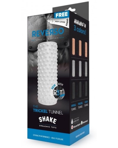 Masturbateur The Trickel Tunnel Shake Reverso Blanc sextoys et accessoires sur La Boutique du Hard