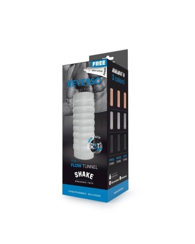 Masturbateur The Flow Tunnel Shake Reverso Blanc sextoys et accessoires sur La Boutique du Hard