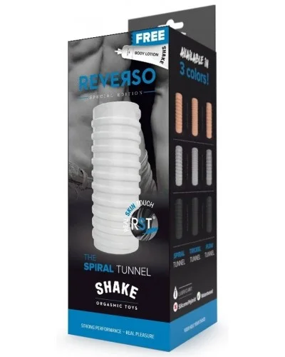 Masturbateur The Spiral Tunnel Shake Reverso Blanc sextoys et accessoires sur La Boutique du Hard