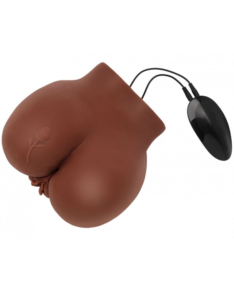 Masturbateur Réaliste Vibrant Big Ass 2 Entrées Marron sextoys et accessoires sur La Boutique du Hard