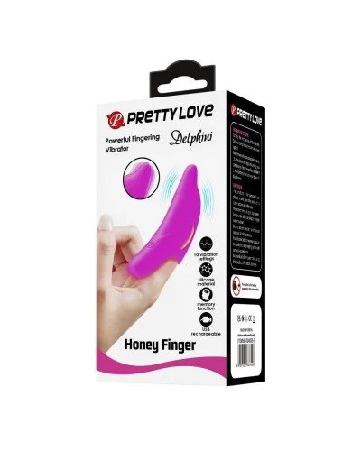 Gaine de Doigt Vibrante Delphini Pretty Love 7 x 3cm Fuchsia sextoys et accessoires sur La Boutique du Hard