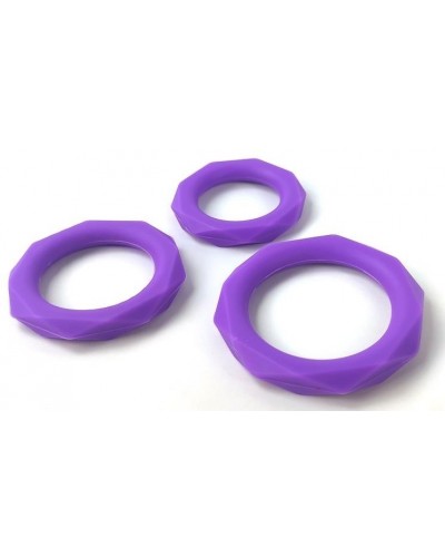 Lot de 3 Cockrings Souples Purply sextoys et accessoires sur La Boutique du Hard