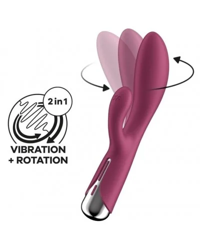 Vibro Rabbit Spinning Rabbit 1 11 x 3.5cm Framboise sextoys et accessoires sur La Boutique du Hard