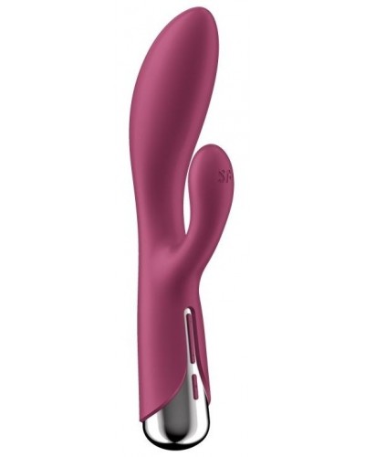 Vibro Rabbit Spinning Rabbit 1 11 x 3.5cm Framboise sextoys et accessoires sur La Boutique du Hard