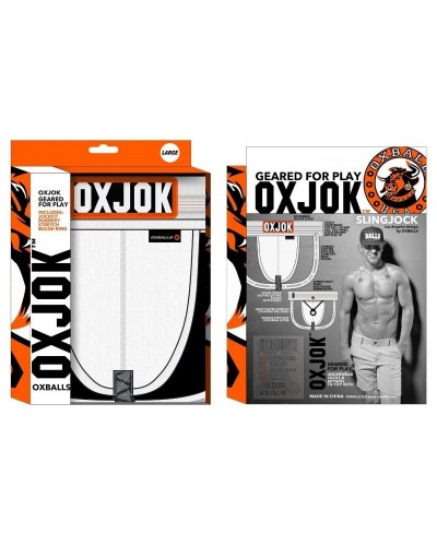 Jockstrap Oxjok Slingjock Blanc sextoys et accessoires sur La Boutique du Hard