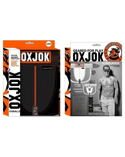 Jockstrap Oxjok Slingjock Noir  sextoys et accessoires sur La Boutique du Hard