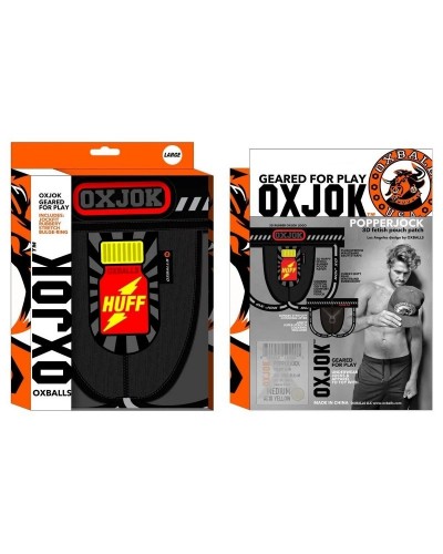 Jockstrap Oxjok Popperjock Noir sextoys et accessoires sur La Boutique du Hard