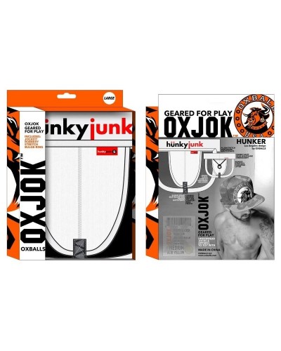 Jockstrap Oxjok Hunker Blanc sextoys et accessoires sur La Boutique du Hard