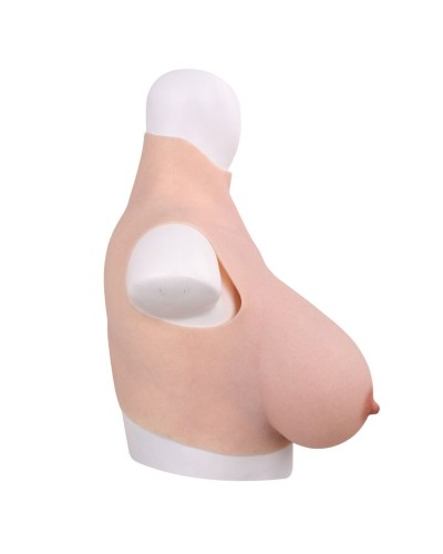 Buste Seins réalistes Coton Col haut Bonnet D sextoys et accessoires sur La Boutique du Hard