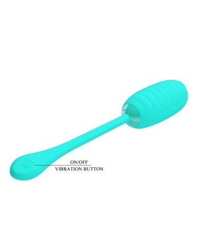 Oeuf Vibrant Kirk 8 x 3.5cm Turquoise sextoys et accessoires sur La Boutique du Hard