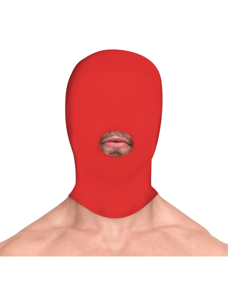 Cagoule Submission Mask Rouge sextoys et accessoires sur La Boutique du Hard