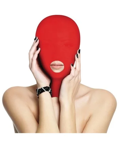 Cagoule Submission Mask Rouge sextoys et accessoires sur La Boutique du Hard