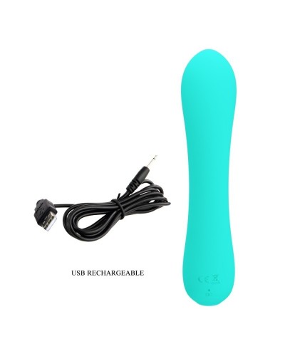 Stimulateur Prostatique Vibrant Matt 15 x 4cm Turquoise sextoys et accessoires sur La Boutique du Hard