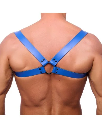 Harnais en cuir Shoulder Bleu sextoys et accessoires sur La Boutique du Hard