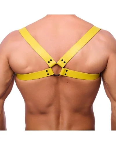 Harnais en cuir Shoulder Jaune sextoys et accessoires sur La Boutique du Hard