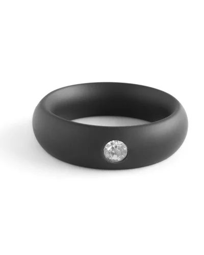 Cockring en métal Donut Strass Noir sextoys et accessoires sur La Boutique du Hard