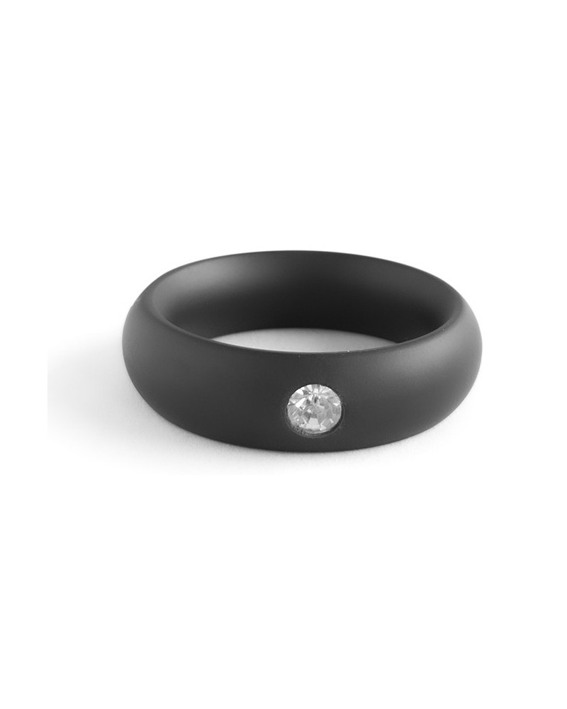 Cockring en métal Donut Strass Noir sextoys et accessoires sur La Boutique du Hard