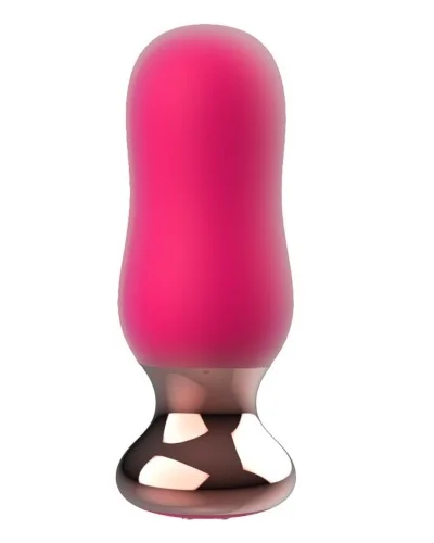 Plug vibrant The Exquisite 7 x 3cm Rose sextoys et accessoires sur La Boutique du Hard