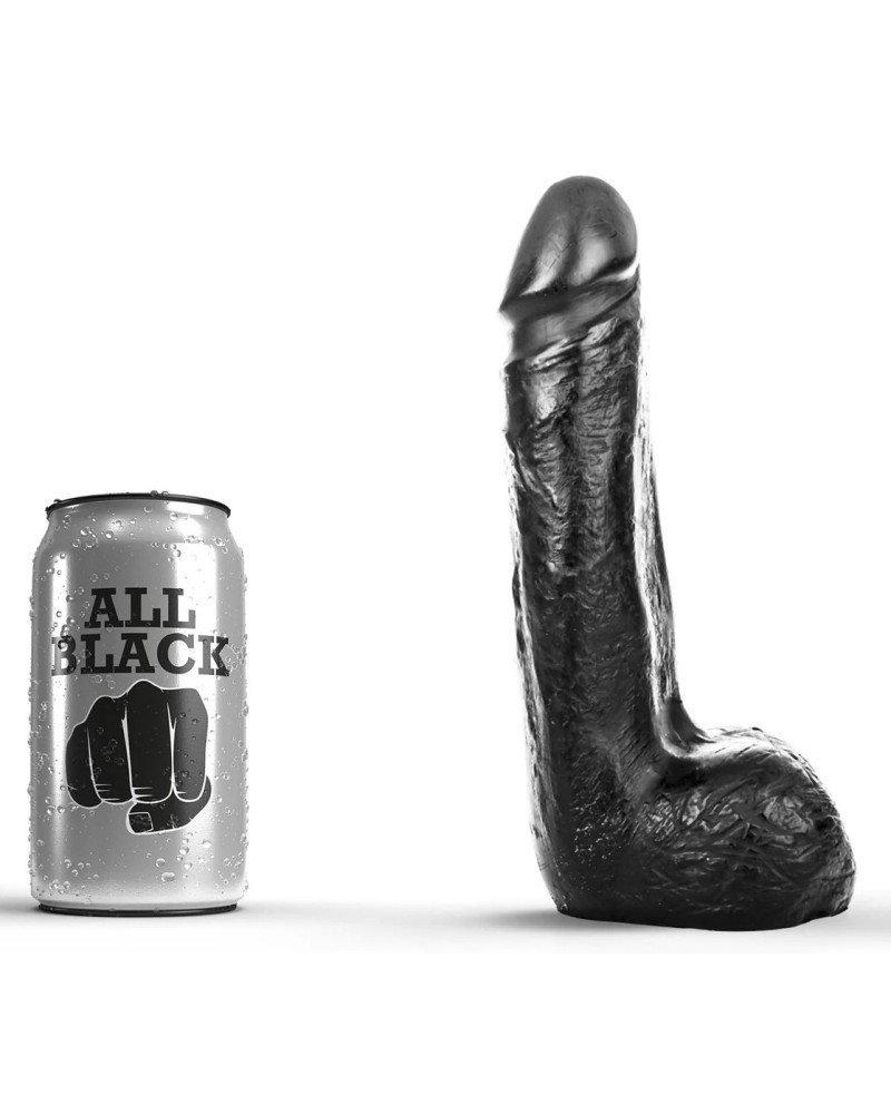 Gode AB05 Miguel All Black 15 x 5cm sextoys et accessoires sur La Boutique du Hard