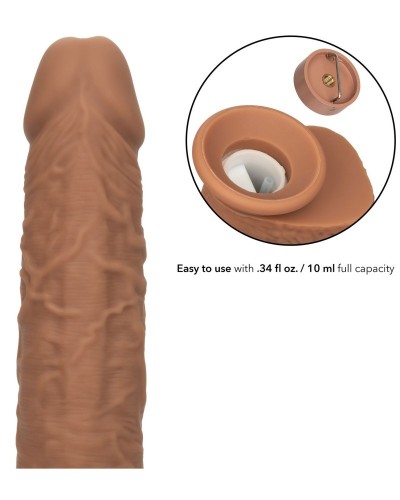 Gode Éjaculateur Vibrant Fuck Squirting 17 x 4.2cm Marron sextoys et accessoires sur La Boutique du Hard