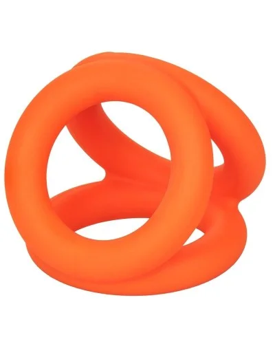 Ballstretcher en silicone Alpha Tri-Ring 38 mm Orange sextoys et accessoires sur La Boutique du Hard