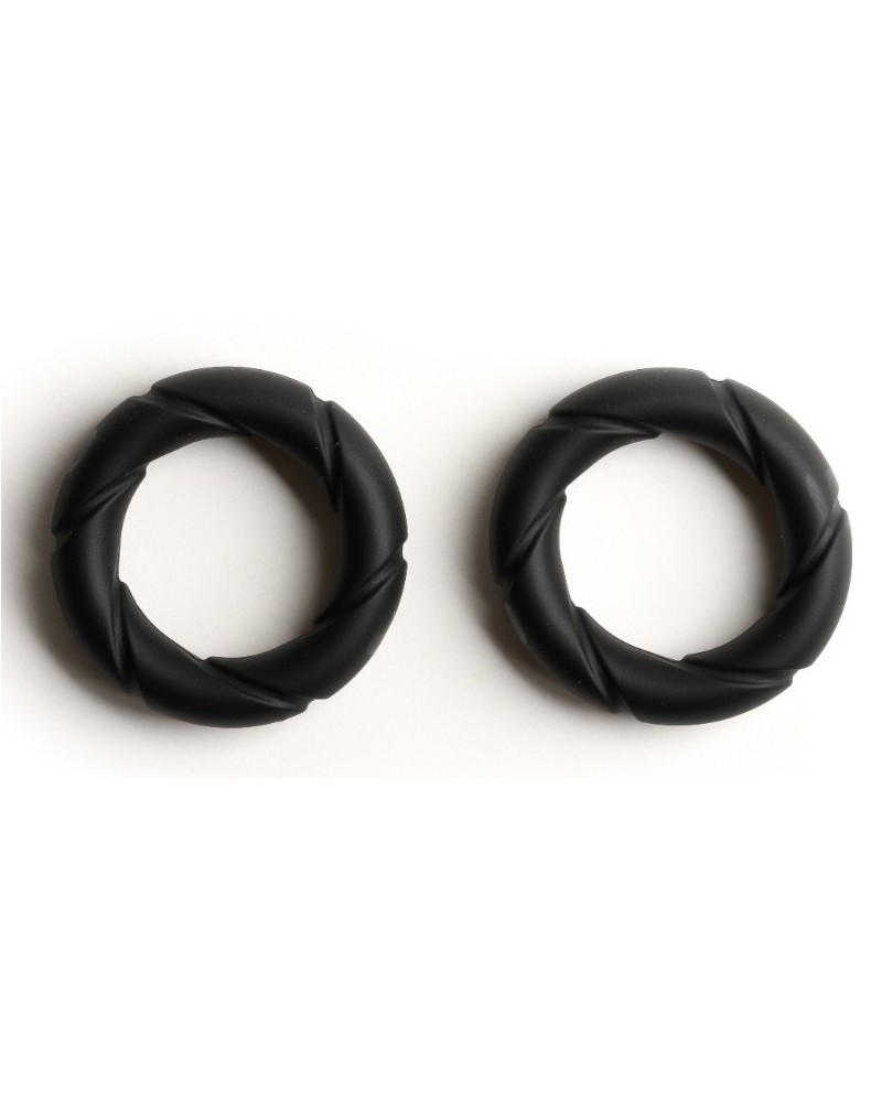 Lot de 2 Cockrings Ready Rings Noirs sextoys et accessoires sur La Boutique du Hard