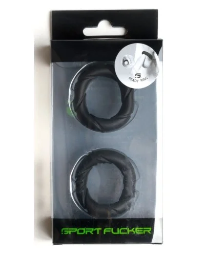 Lot de 2 Cockrings Ready Rings Noirs sextoys et accessoires sur La Boutique du Hard