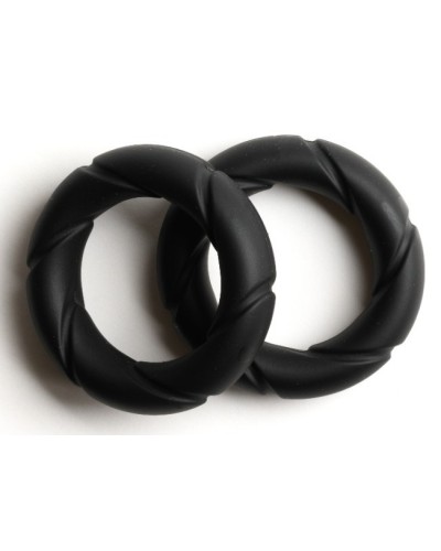 Lot de 2 Cockrings Ready Rings Noirs sextoys et accessoires sur La Boutique du Hard