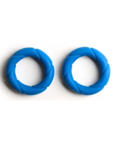 Lot de 2 Cockrings Ready Rings Bleus sextoys et accessoires sur La Boutique du Hard