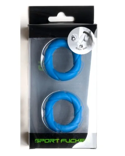 Lot de 2 Cockrings Ready Rings Bleus sextoys et accessoires sur La Boutique du Hard