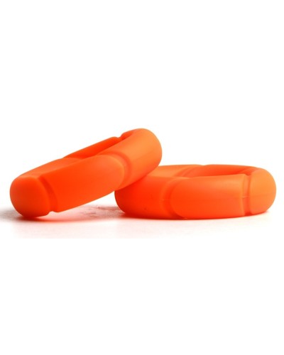 Lot de 2 Cockrings Ready Rings Orange sextoys et accessoires sur La Boutique du Hard