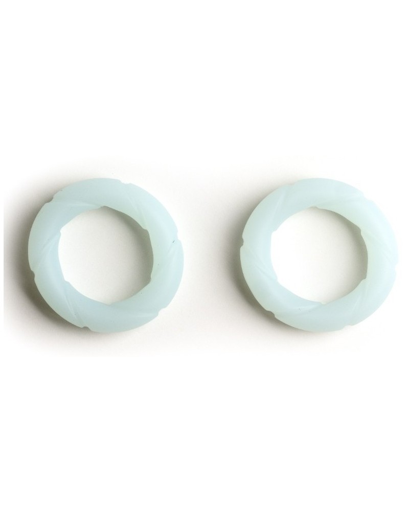 Lot de 2 Cockrings Ready Rings 28 mm Phosphorescents sextoys et accessoires sur La Boutique du Hard