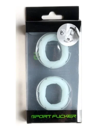 Lot de 2 Cockrings Ready Rings 28 mm Phosphorescents sextoys et accessoires sur La Boutique du Hard