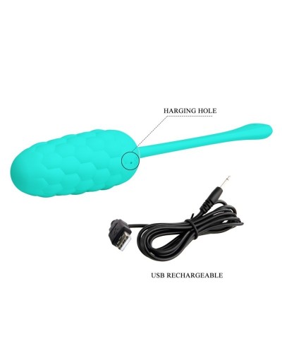 Oeuf Vibrant Marina 8 x 3.3cm Turquoise sextoys et accessoires sur La Boutique du Hard