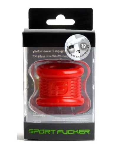 Ballstretcher souple Powerplay 30 mm - Hauteur 35 mm Rouge sextoys et accessoires sur La Boutique du Hard