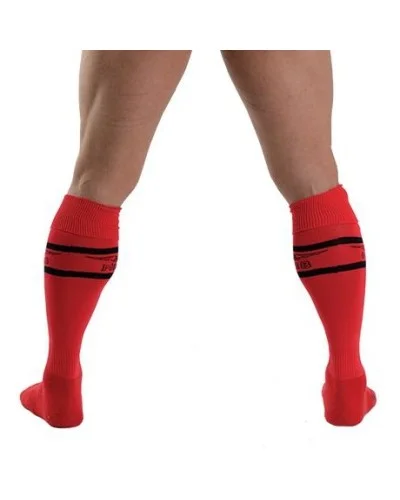 Chaussettes hautes URBAN FOOTBALL SOCKS Rouge-Noir sextoys et accessoires sur La Boutique du Hard