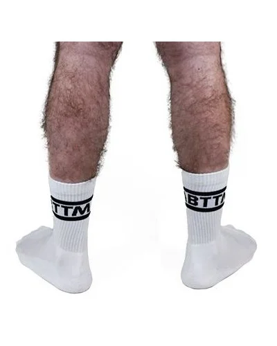 Chaussettes blanches BTTM x2 Paires sextoys et accessoires sur La Boutique du Hard