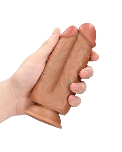 Double Gode Two In One 15.5 x 6.5cm Marron sextoys et accessoires sur La Boutique du Hard