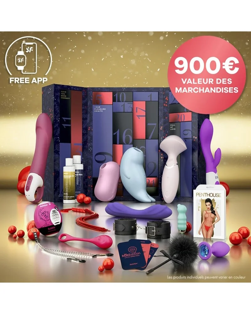 Calendrier de l'Avent Érotique Satisfyer Premium 2024 sextoys et accessoires sur La Boutique du Hard