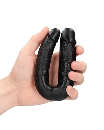 Double Gode U Shape 12 x 3cm Noir sextoys et accessoires sur La Boutique du Hard