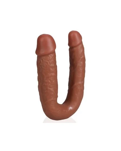 Double Gode U Shape 12 x 3cm Marron sextoys et accessoires sur La Boutique du Hard