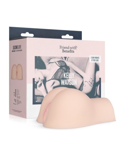 Masturbateur Réaliste Vibrant Kelly Watson 2 Entrées sextoys et accessoires sur La Boutique du Hard