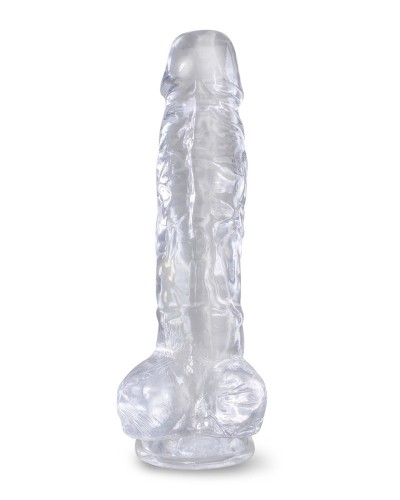 Gode transparent King Cock 18 x 4.7cm sextoys et accessoires sur La Boutique du Hard