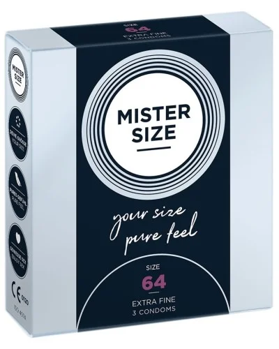 Préservatifs MISTER SIZE 64mm x3 sextoys et accessoires sur La Boutique du Hard