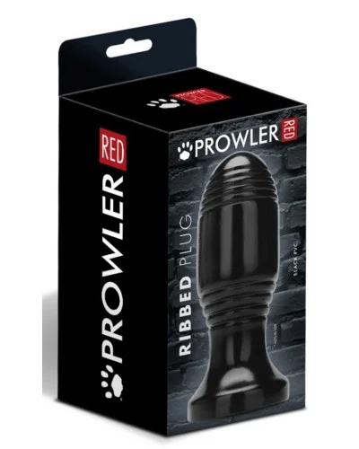 Plug Ribbed Plug 10.5 x 5 cm Noir sextoys et accessoires sur La Boutique du Hard