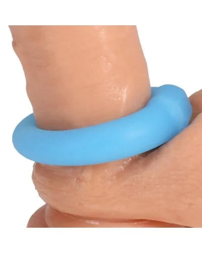 Cockring Phosphorescent The Mega Ring 23 mm Bleu sextoys et accessoires sur La Boutique du Hard